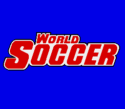World Soccer (Europe) Title Screen